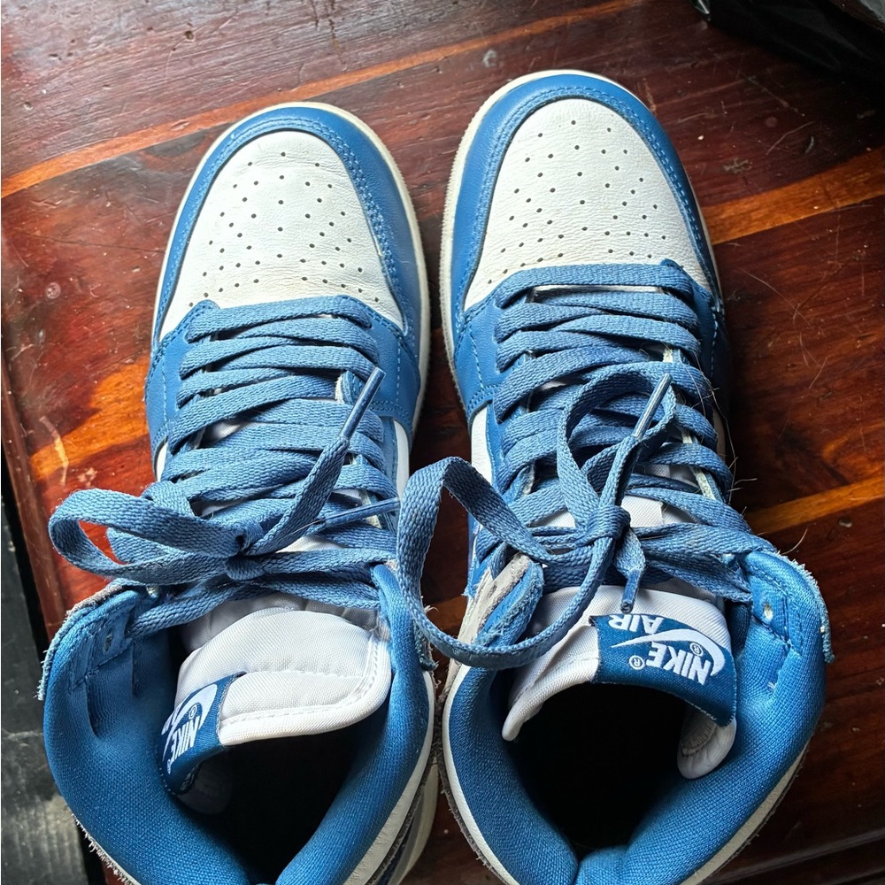 True Blue Jordan 1s - Picture 2 of 8